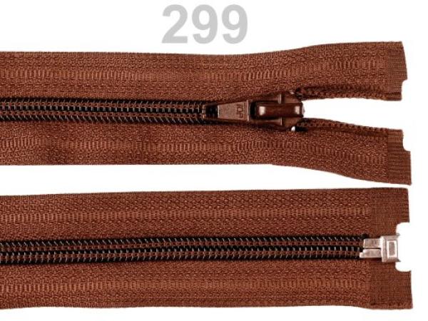 Spiralreißverschluss 5 mm, 85 cm, teilbar, Braun